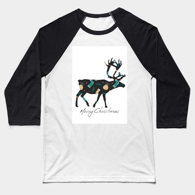 Merry christmas Baseball T-Shirt by ZoeBaruch